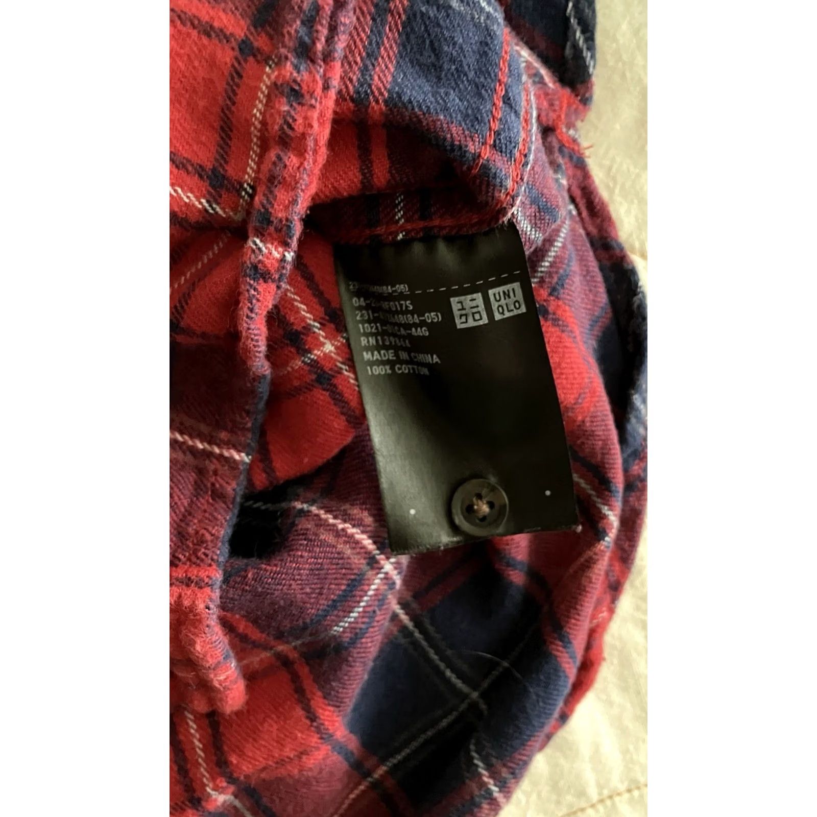 Uniqlo Uniqlo Button-Up Shirt Women S Multicolor Plaid Flannel Long Sleeve Pocketed Size S / US 4 / IT 40 - 3 Thumbnail