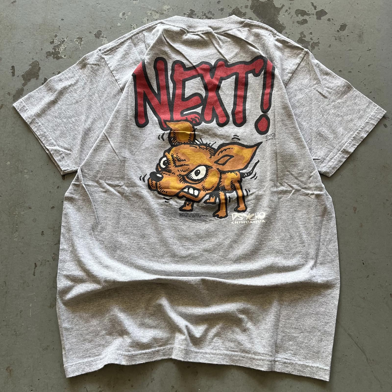 Vintage Vintage 90s Y2K Funny Psycho Chihuahua Perro Loco Dog Shirt Size US L / EU 52-54 / 3 - 1 Thumbnail