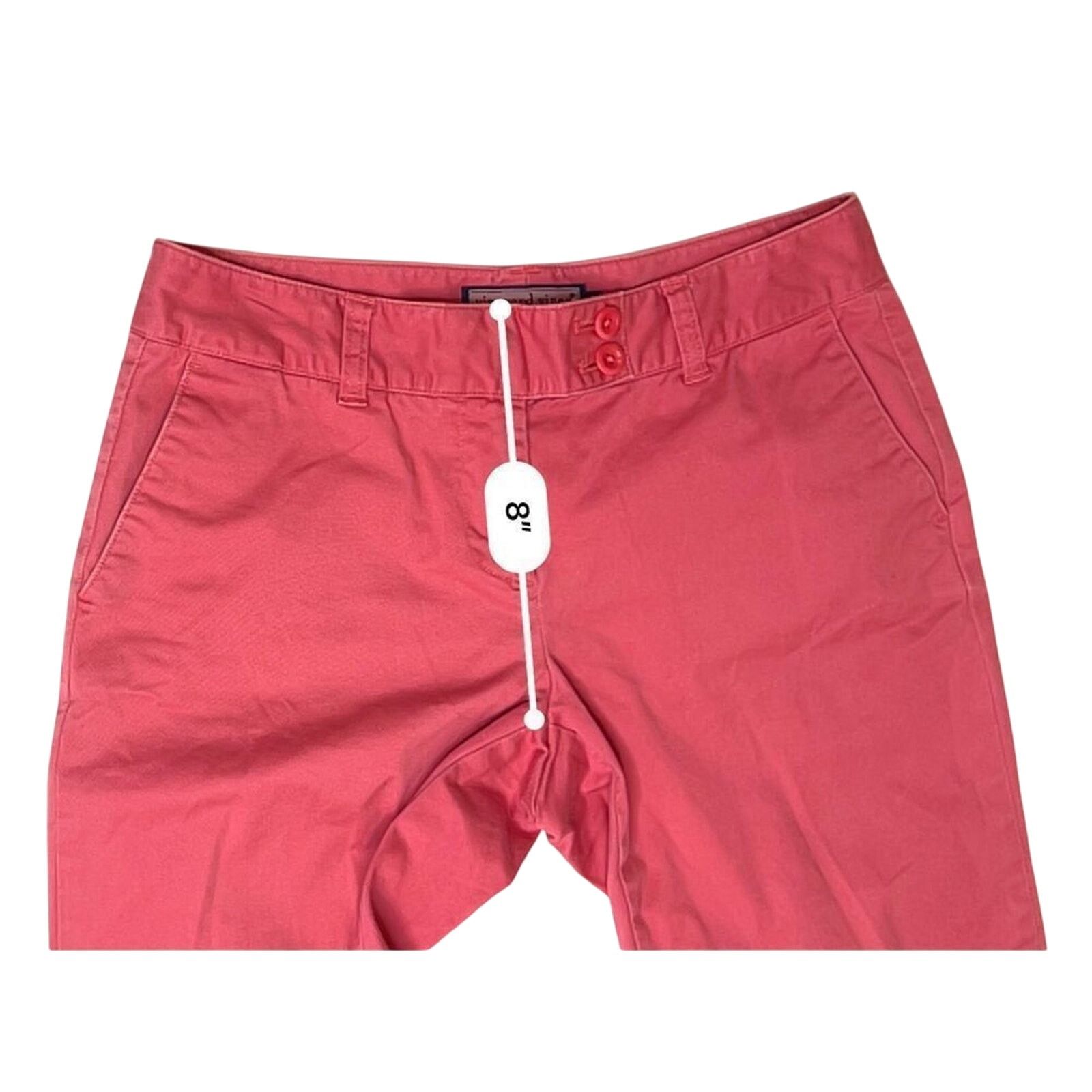 Vineyard Vines Vineyard Vines Pink Stretch Low Rise Cropped Chino 4 Preppy Size 27" / US 4 / IT 40 - 5 Thumbnail