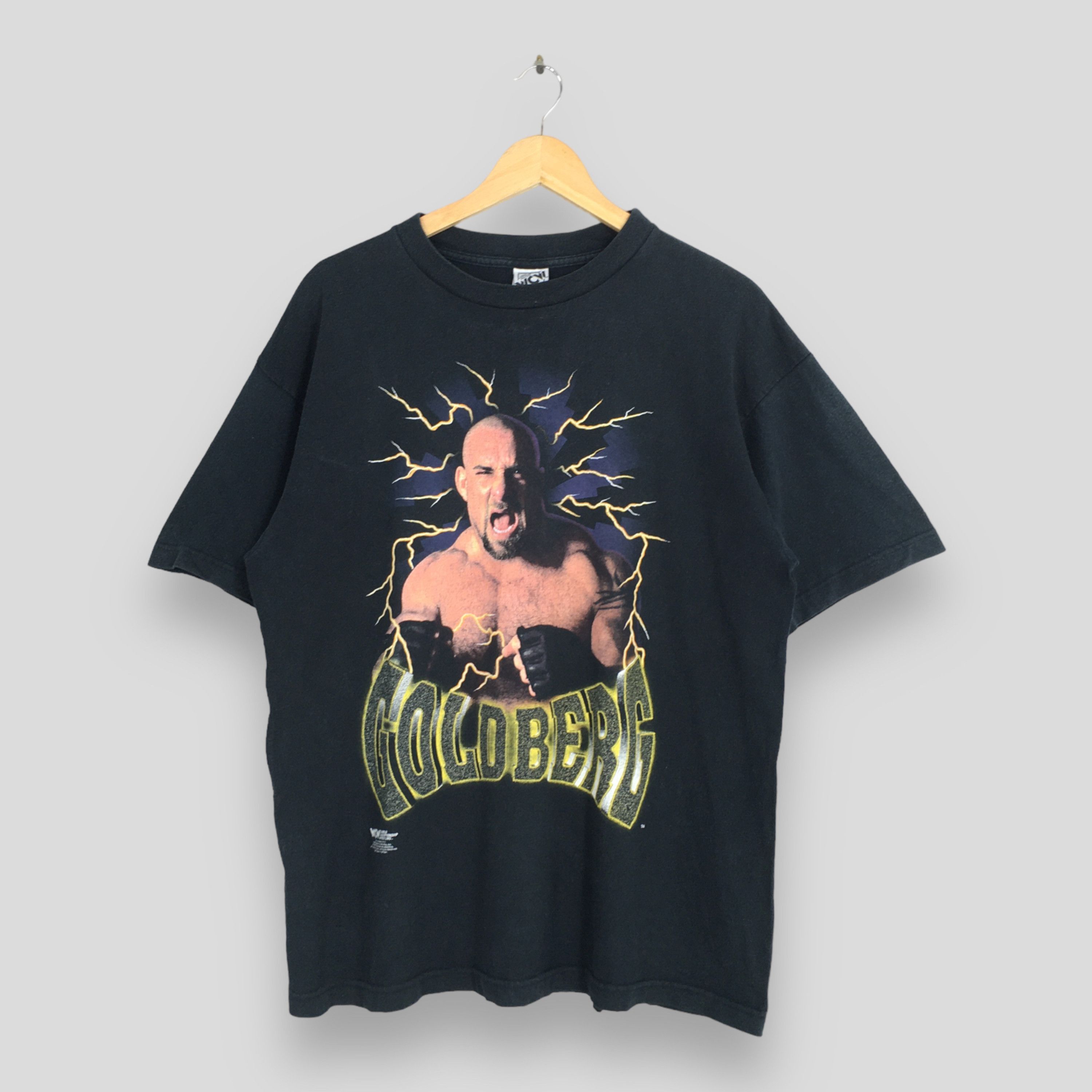 Vintage × WWE × WWF Vintage WCW Goldberg Wrestling Black T Shirt XLarge Size US XL / EU 56 / 4 - 1 Thumbnail