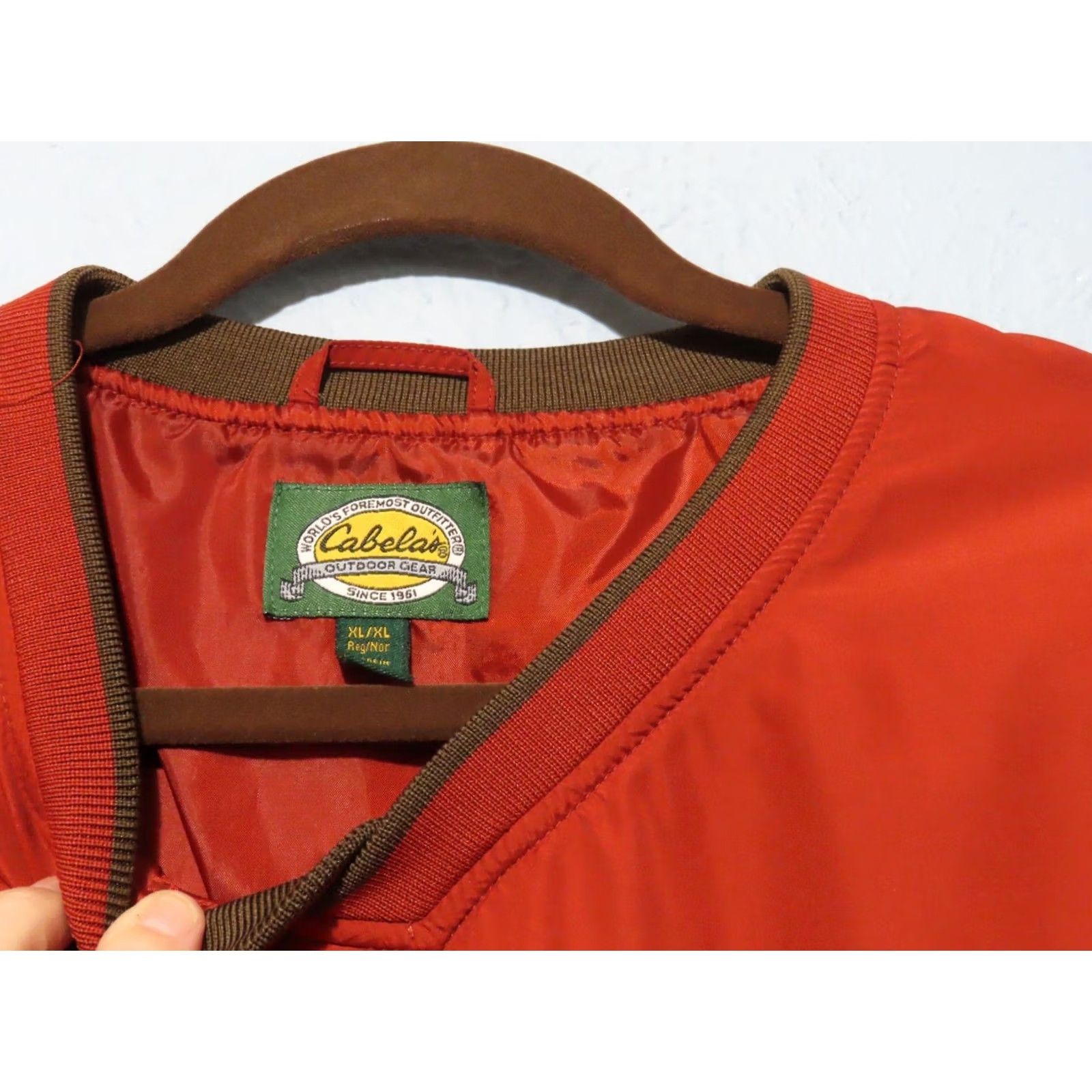 Vintage Cabela's Windcrest Men's XL Red Windbreaker Pullover with Pockets Jacket Size US XL / EU 56 / 4 - 7 Thumbnail