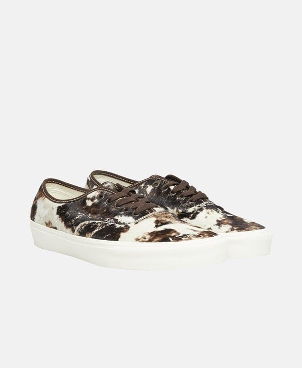 Authentic Pony Hair Cow Print Sneakers