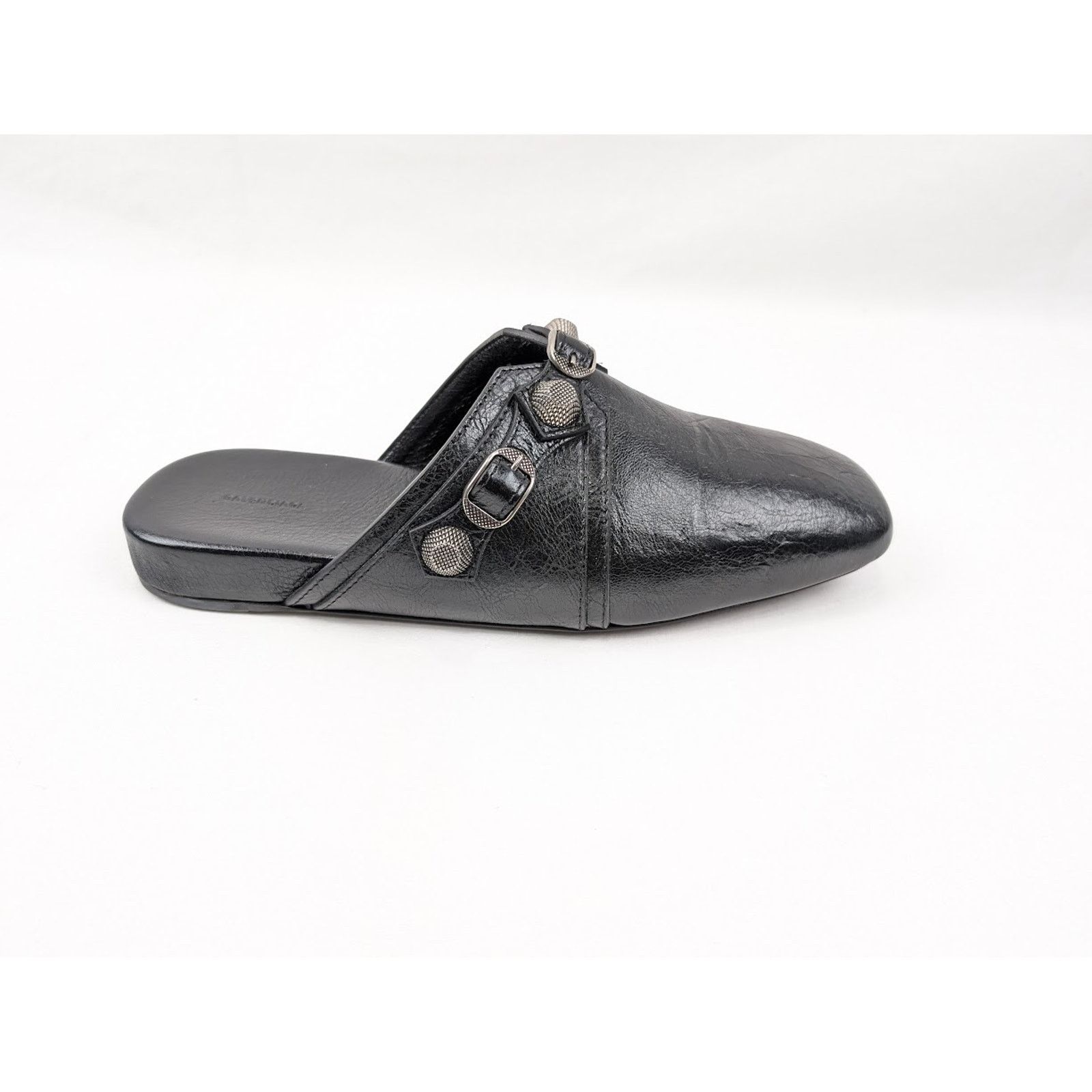 Balenciaga o1rshd1 Q:2 / Cosy Cagole F005 Arena Mules in Black/Aged Size US 13 / EU 46 - 1 Thumbnail