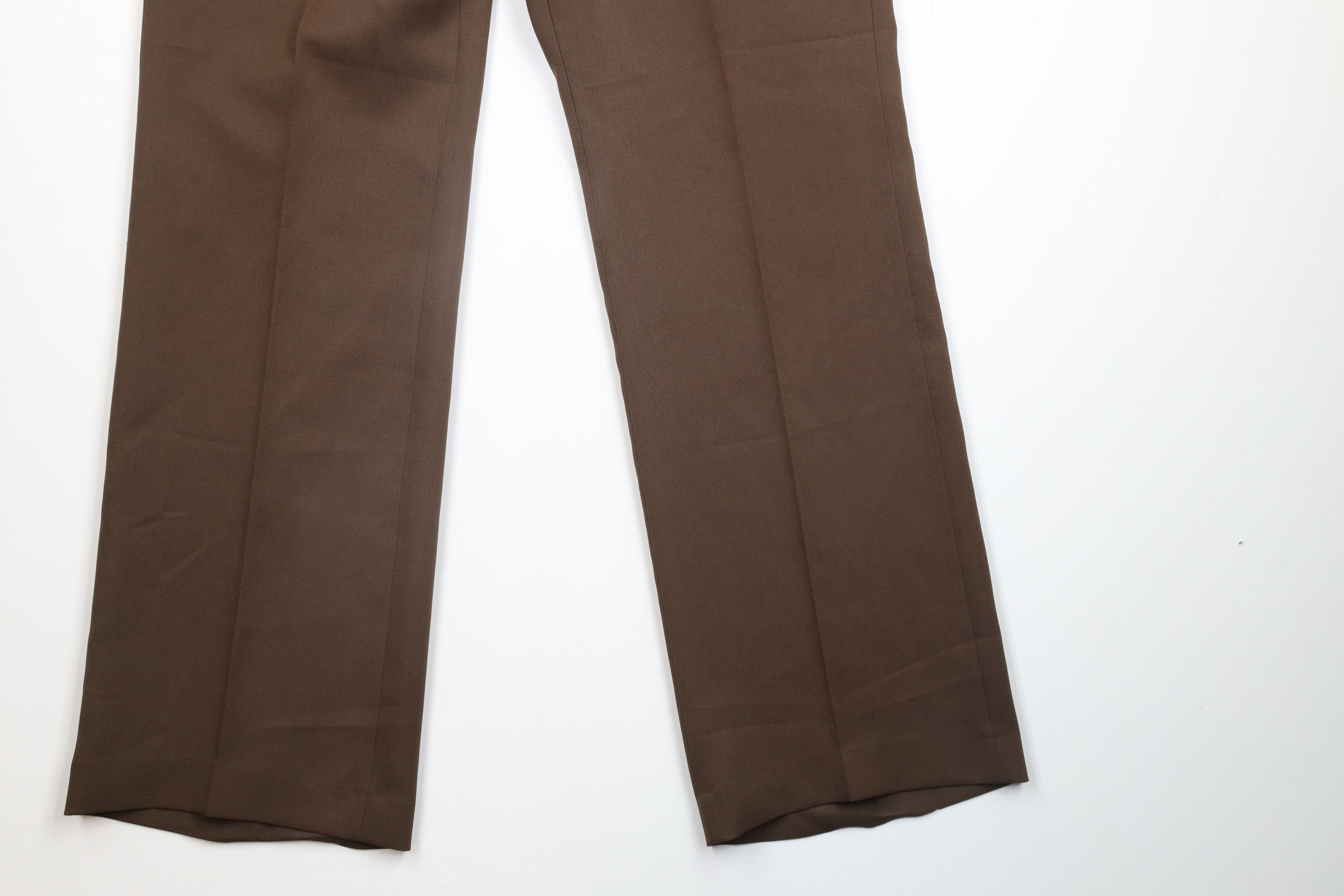 Levi's × Vintage Vintage 70s Levis Knit Wide Leg Bell Bottoms Pants Brown USA Size US 36 / EU 52 - 4 Thumbnail