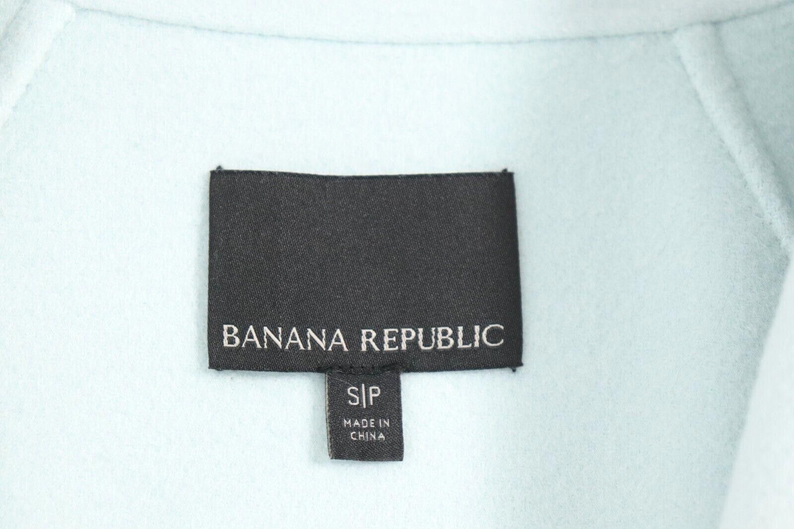 Banana Republic Banana Republic Women Small Green Aqua Surf Mid Coat Jacket Size S / US 4 / IT 40 - 4 Thumbnail