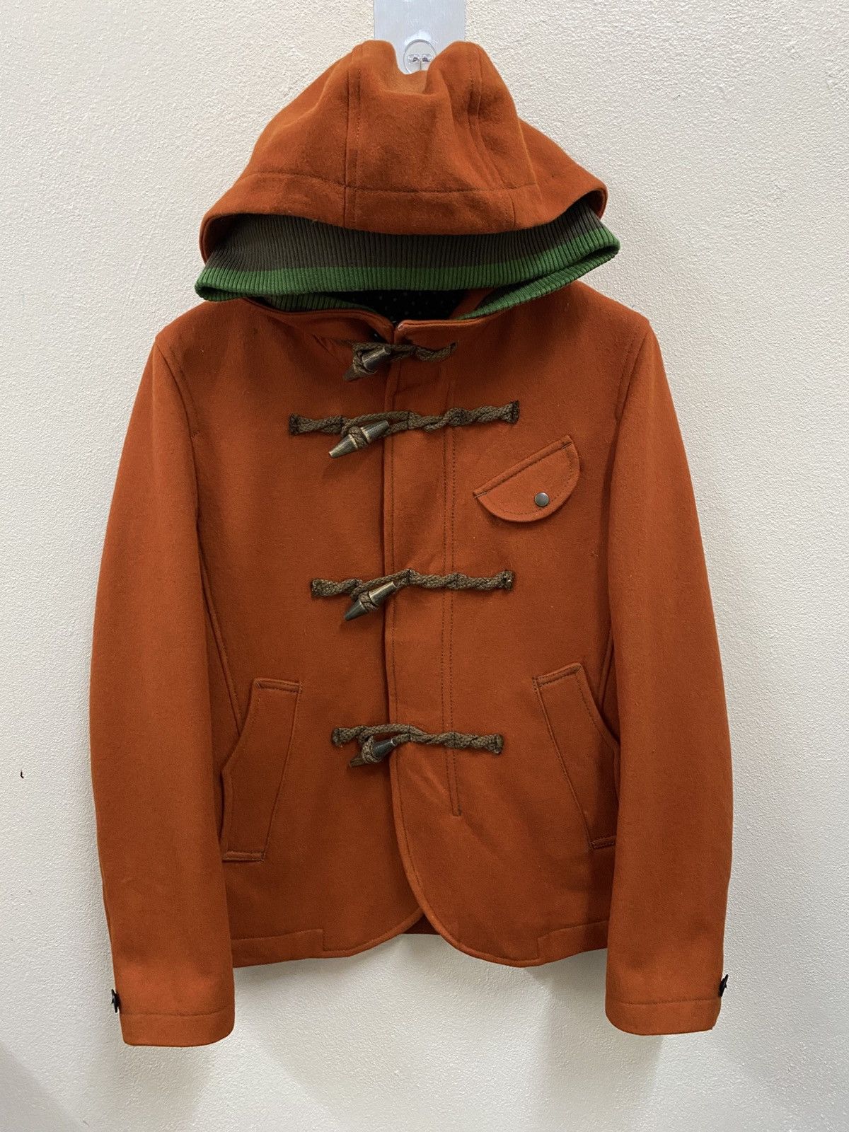 Issey Miyake Frabois Wool Duffle Coat Jacket Hoodie Size M / US 6-8 / IT 42-44 - 1 Thumbnail