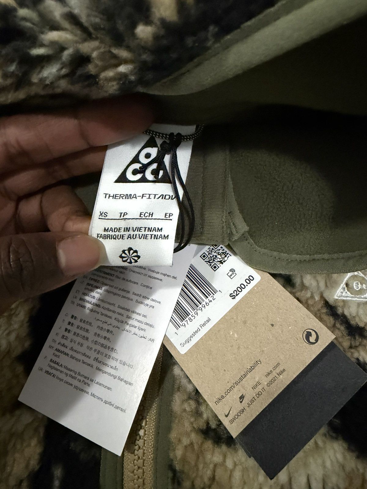 Nike ACG Nike ACG Pullover Mens Therma-FIT ADV Sherpa Fleece Size US XS / EU 42 / 0 - 8 Thumbnail