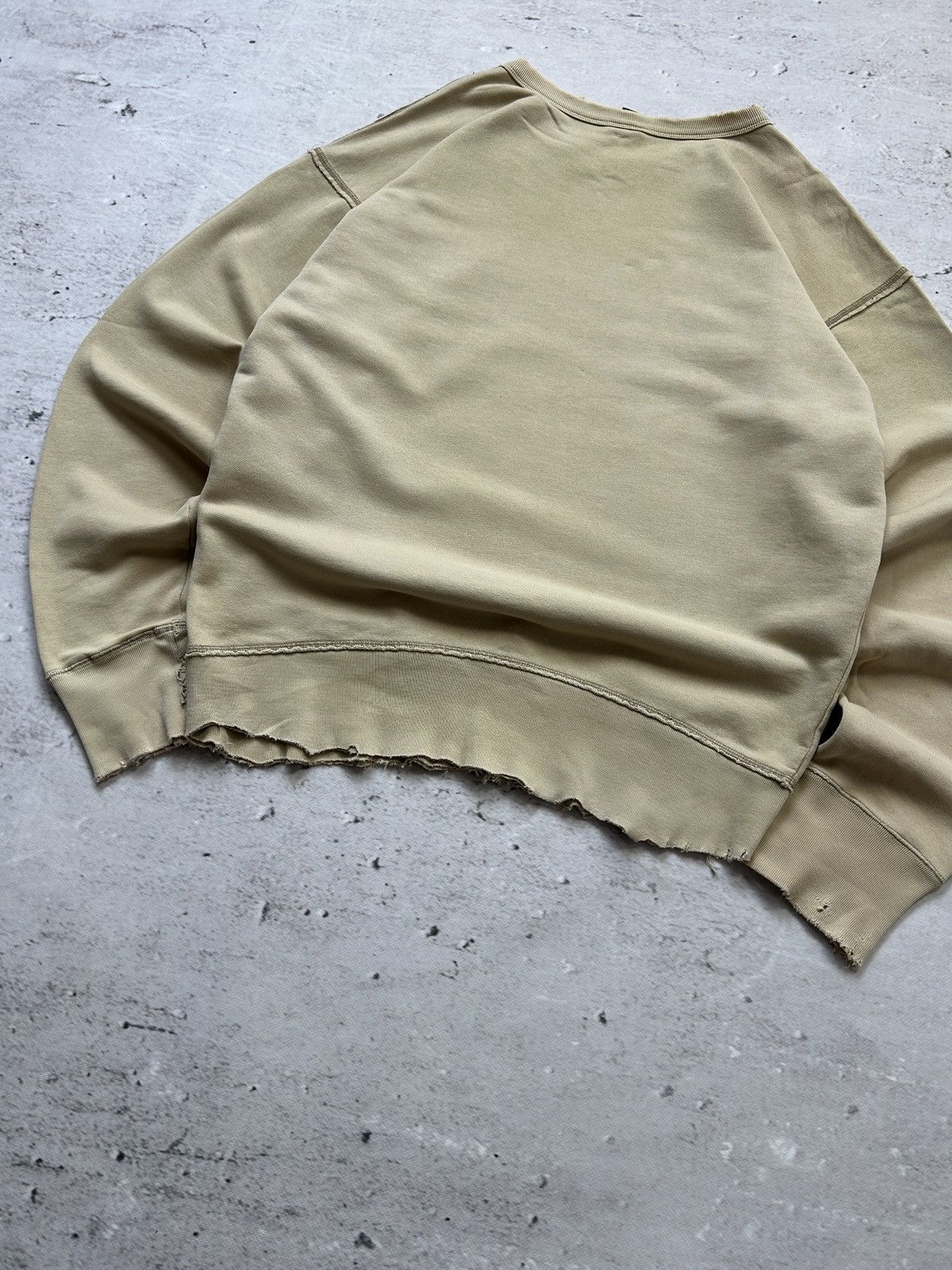 Diesel × Vintage 💥Vintage Diesel Ripped Distressed Oversized Baggy Sweatshirt Size US L / EU 52-54 / 3 - 14 Thumbnail