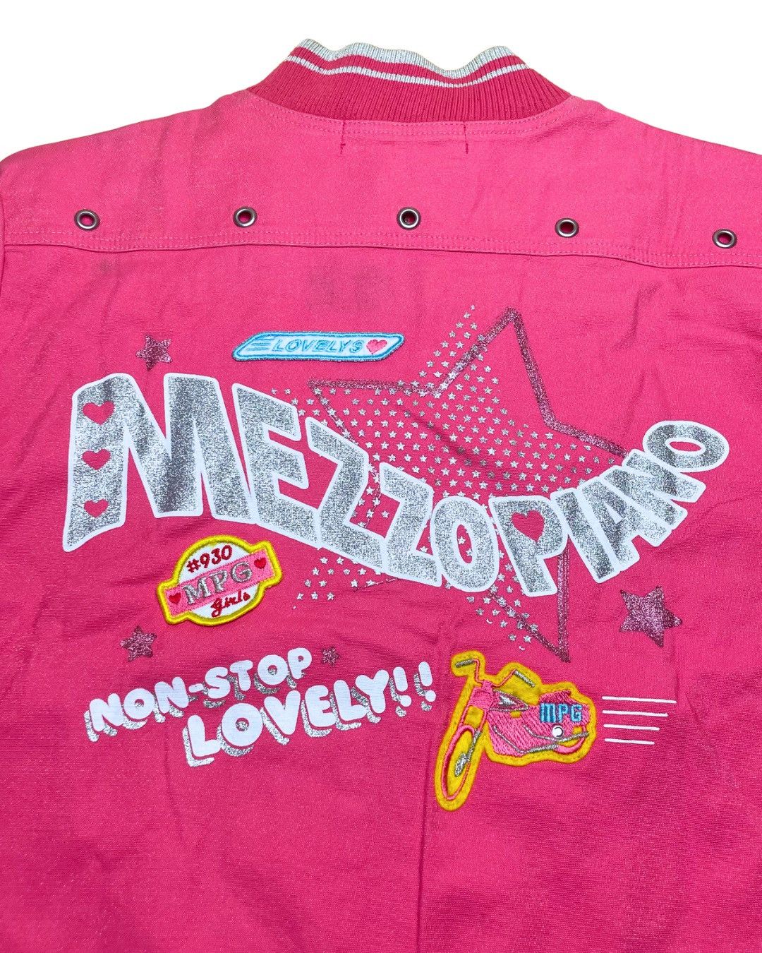 Japanese Brand Mezzo Piano "Girls 930KF" Racing Track Jacket Size M / US 6-8 / IT 42-44 - 5 Thumbnail