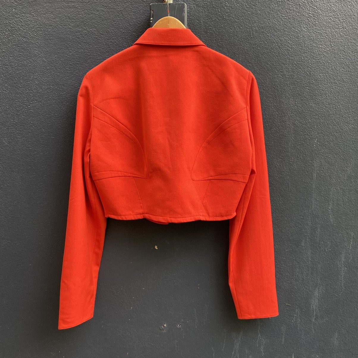 Thierry Mugler Thierry Mugler DIY Cropped Red Blazer Size S / US 4 / IT 40 - 4 Thumbnail