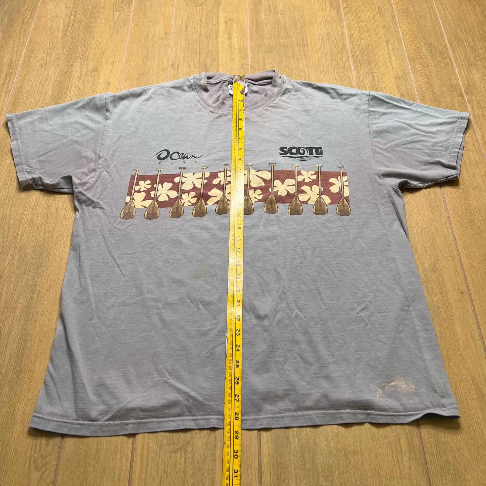 Hanes Vintage Mens T-shirt XL Team Hawaii 99 Surfboard Surf Y2K Size US XL / EU 56 / 4 - 5 Thumbnail