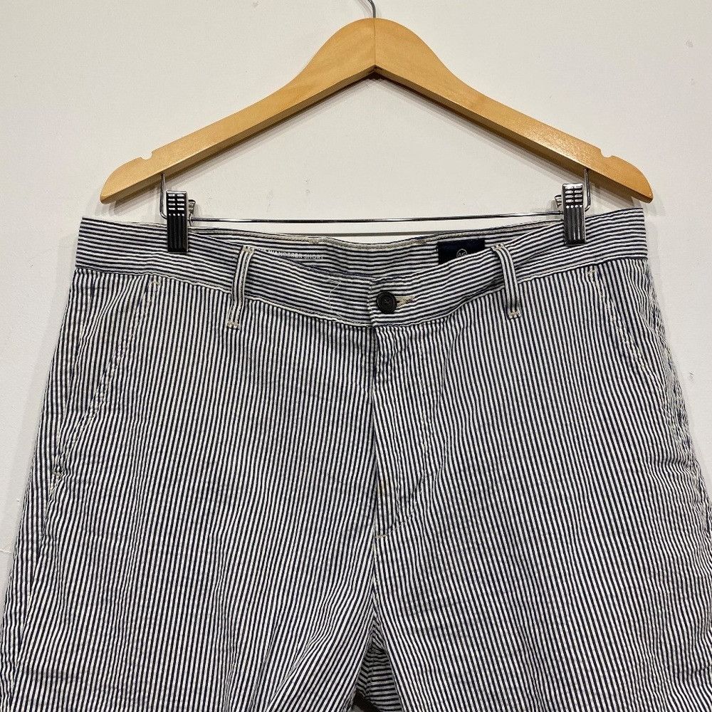 AG Adriano Goldschmied AG Jeans The Wanderer Modern Short in Blue and White Stripe Size US 36 / EU 52 - 3 Thumbnail