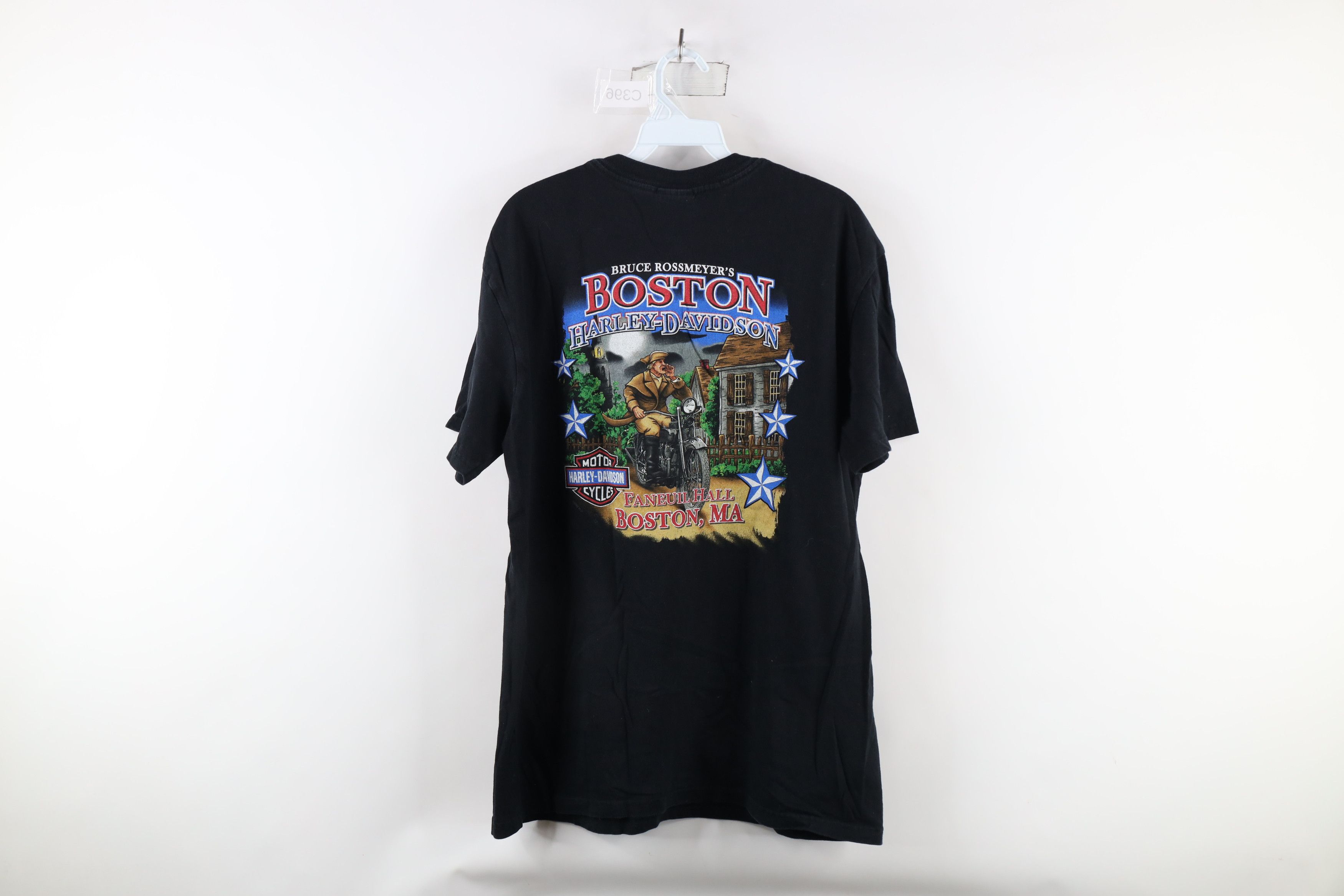 Harley Davidson × Vintage Vintage Y2K Harley Davidson Free Ride Hard Boston T-Shirt Size US L / EU 52-54 / 3 - 8 Thumbnail
