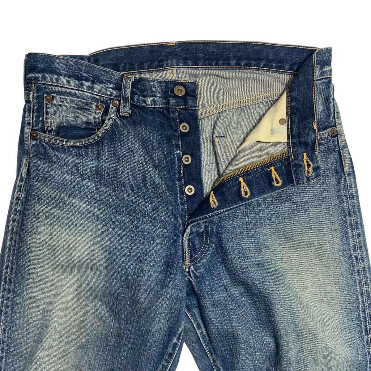 Japanese Brand × Vintage Old summer japan redline denim jeans Size US 36 / EU 52 - 3 Thumbnail