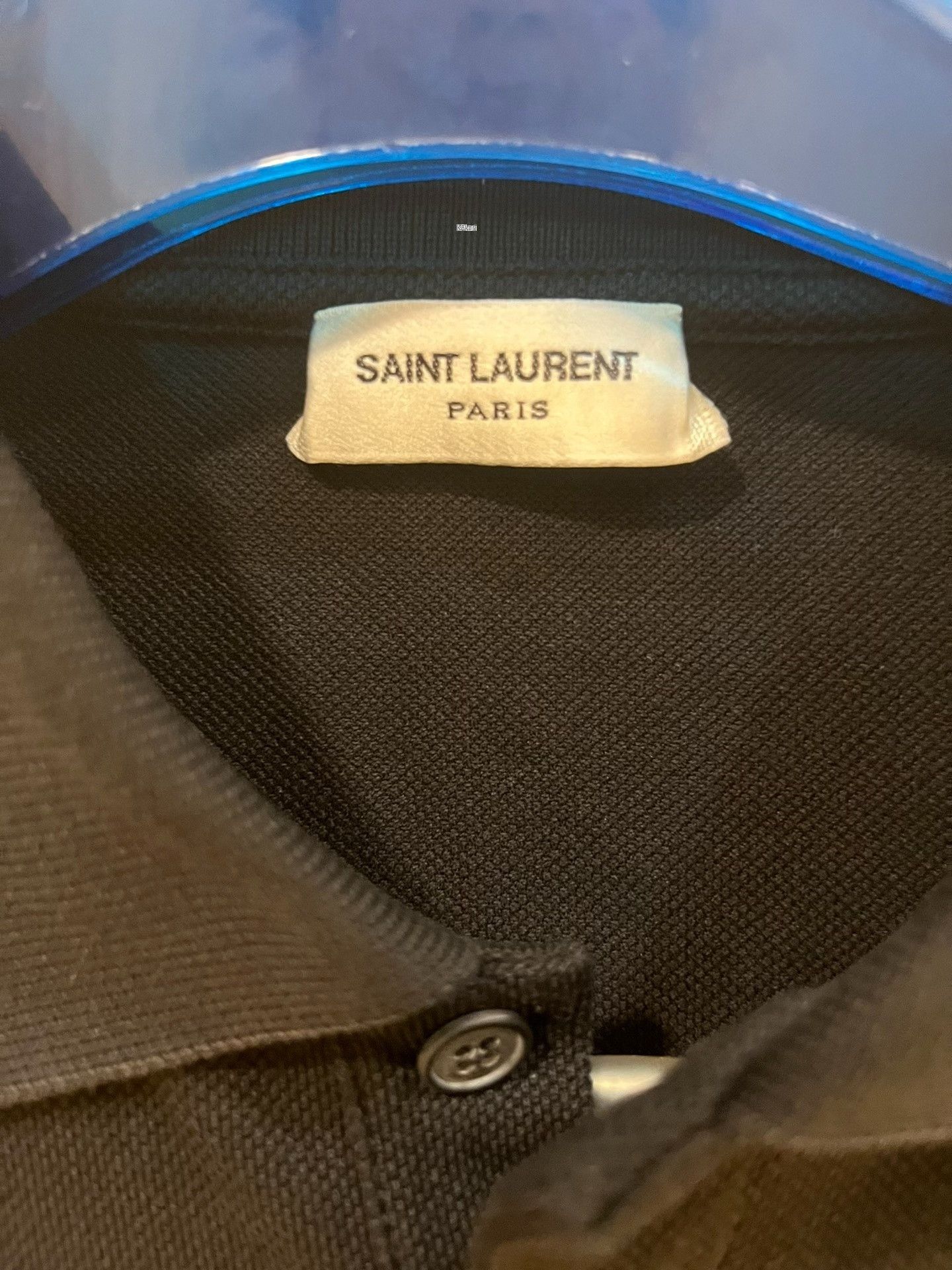 Saint Laurent Paris Saint Laurent Black Polo T-shirt Size US S / EU 44-46 / 1 - 2 Thumbnail