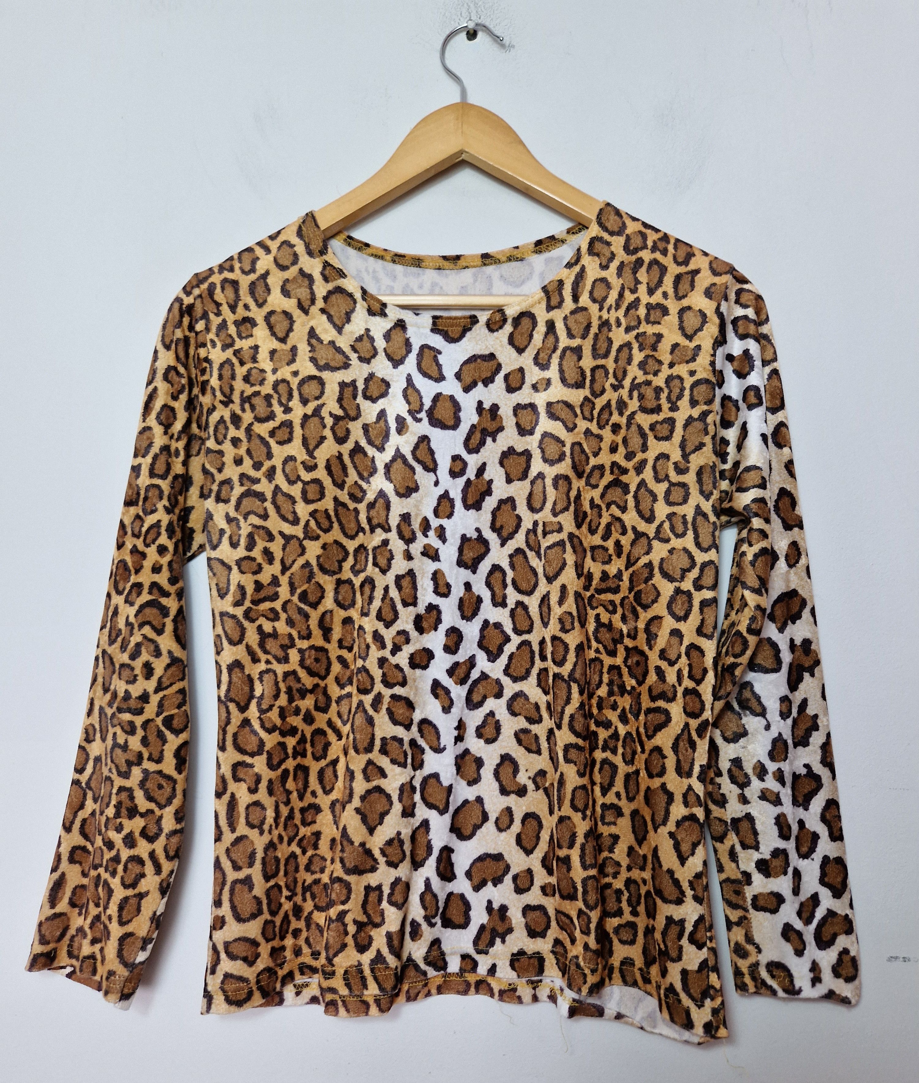 Vintage vintage panther leopard print velvet mesh top gaultier Size S / US 4 / IT 40 - 7 Thumbnail
