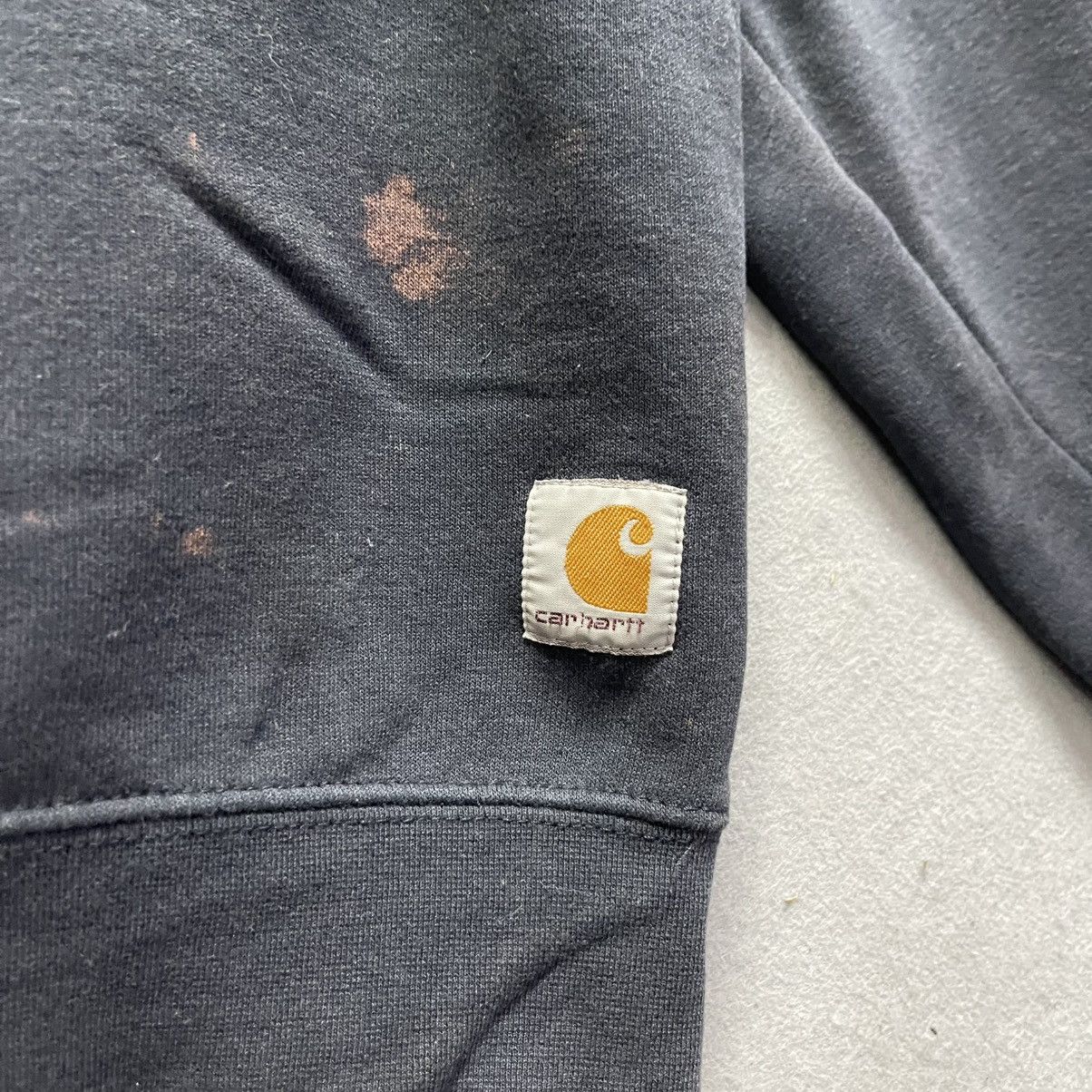 Carhartt Vintage Carhartt Faded Black Workwear Crewneck Sweatshir Size US XL / EU 56 / 4 - 4 Thumbnail