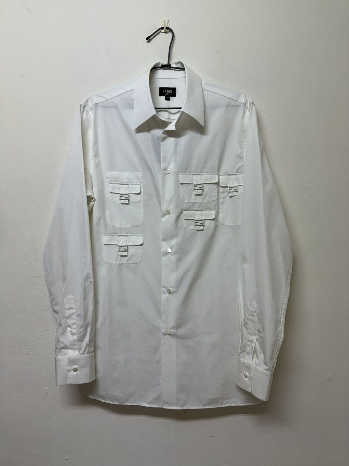 Fendi Fendi FF multi-pocket shirt Size US L / EU 52-54 / 3 - 2 Thumbnail