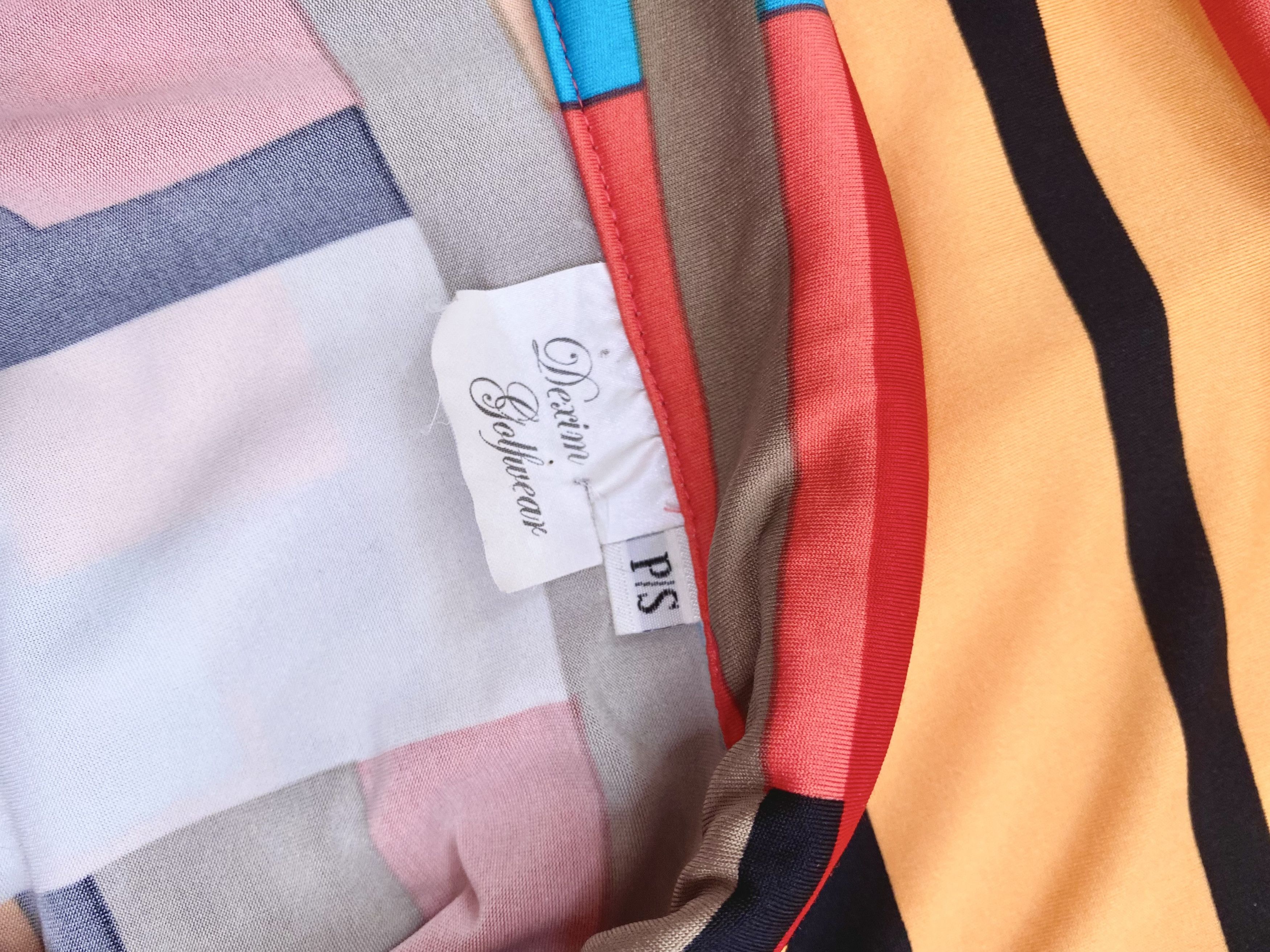 Vintage Geometric Abstract Collared Tank Top Size S / US 4 / IT 40 - 6 Thumbnail
