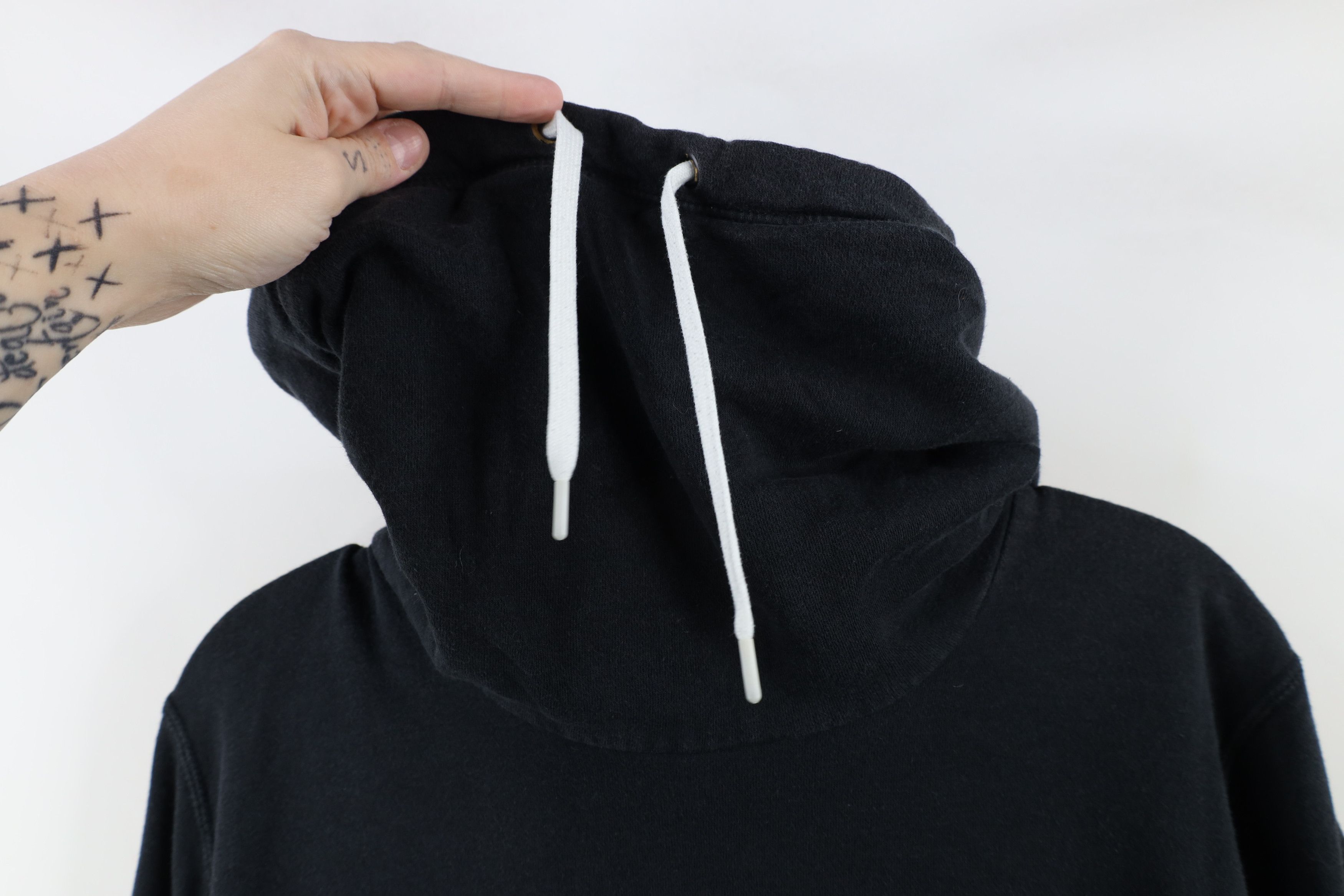 Nike × Vintage Vintage Y2K Nike Travis Scott Big Swoosh Funnel Neck Hoodie Size XL / US 12-14 / IT 48-50 - 5 Thumbnail