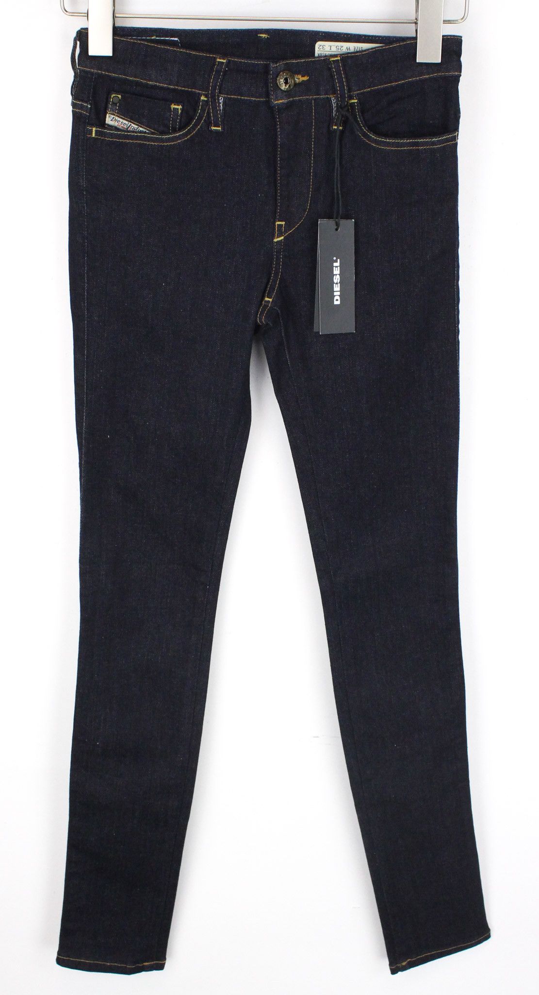Diesel SKINZEE 0813C W25/L32 Blue Stretch Jeans 70148 Size 25" / US 0 / IT 36 - 1 Thumbnail