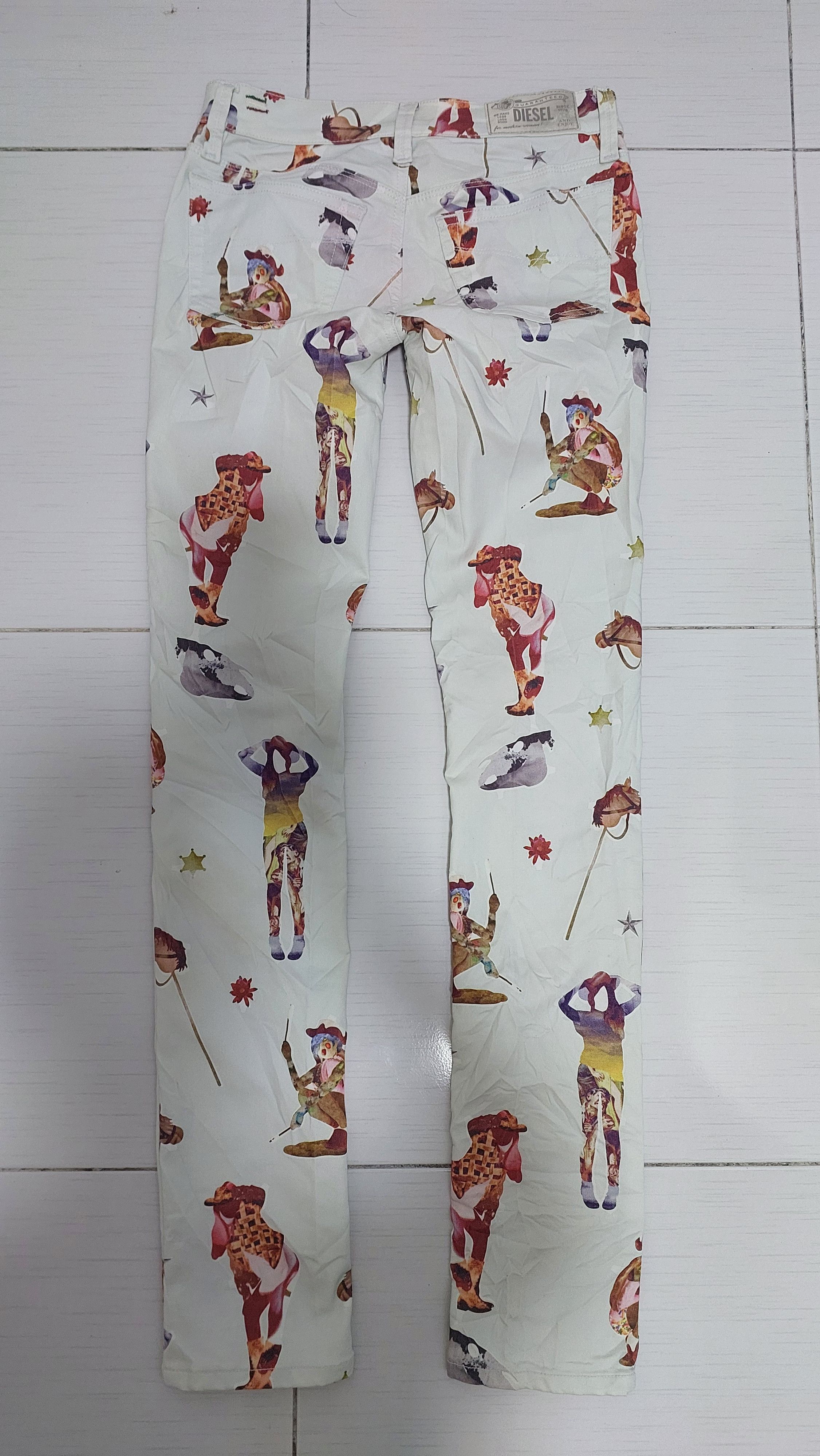 Designer × Diesel DIESEL RIDEE SUPER SLIM STRETCH PANT Size 27" / US 4 / IT 40 - 5 Thumbnail