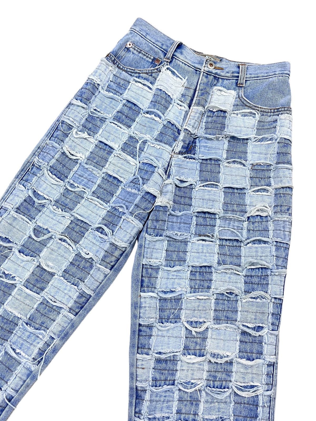 Grailed 🔥FYE! Size 25” High Waisted Checkered Patchwork Denim Size 25" / US 0 / IT 36 - 5 Thumbnail