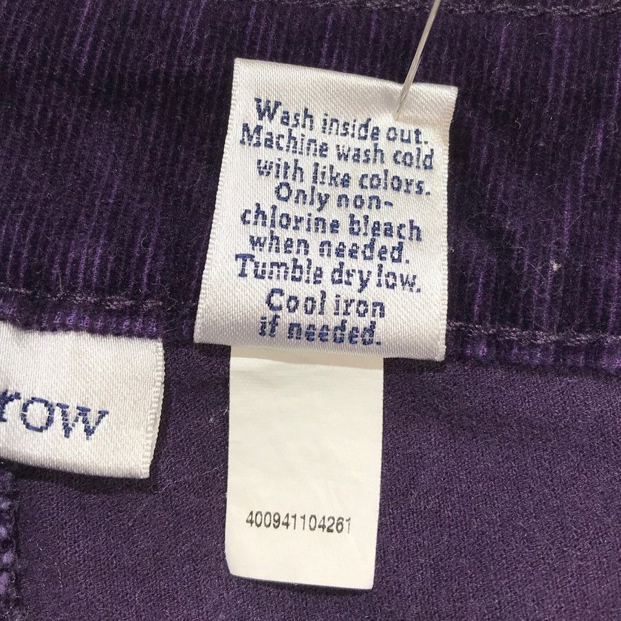 Croft & Barrow Croft & Barrow Deep Plum Corduroy Straight Leg Pants 14 Size 36" / US 14 / IT 50 - 6 Thumbnail