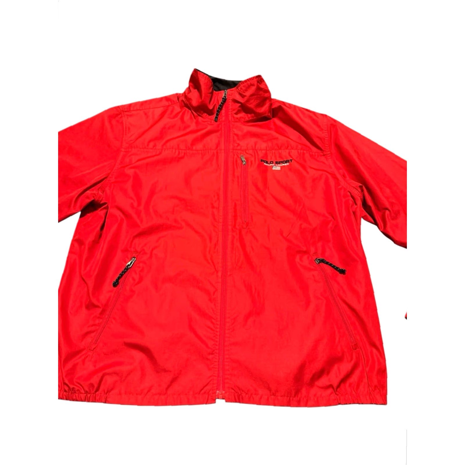 Vintage VINTAGE POLO SPORT Jacket Full Zip USA Flag Red M Men Bomber Streetwear 90s Size US M / EU 48-50 / 2 - 2 Thumbnail