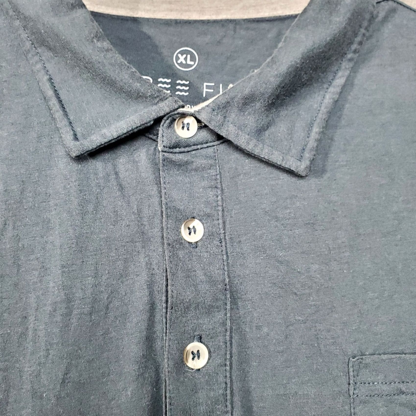 Vintage Free Fly Polo Shirt Mens Size XL Blue Gray Cotton Bamboo Blend Stretch Casual Size US XL / EU 56 / 4 - 5 Thumbnail