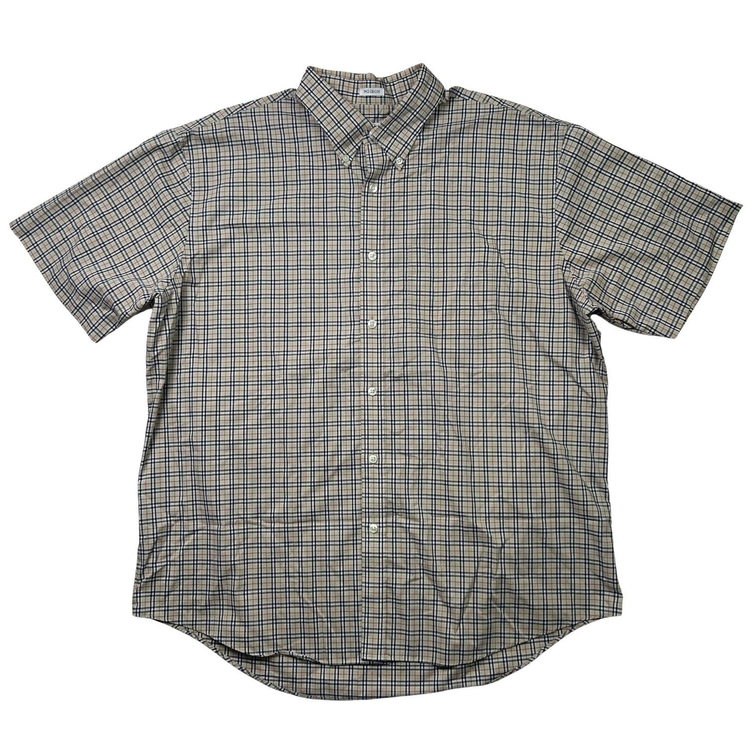 Van Heusen × Vintage Van Heusen Short Sleeve Button Down Plaid Mini Grid Shirt Size US XL / EU 56 / 4 - 1 Thumbnail