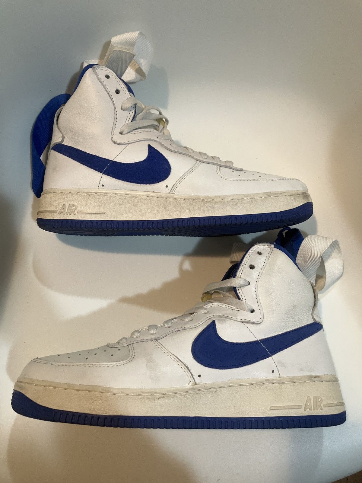 Nike Nike Air Force 1 High - White Game Royal Blue Size US 10 / EU 43 - 3 Thumbnail