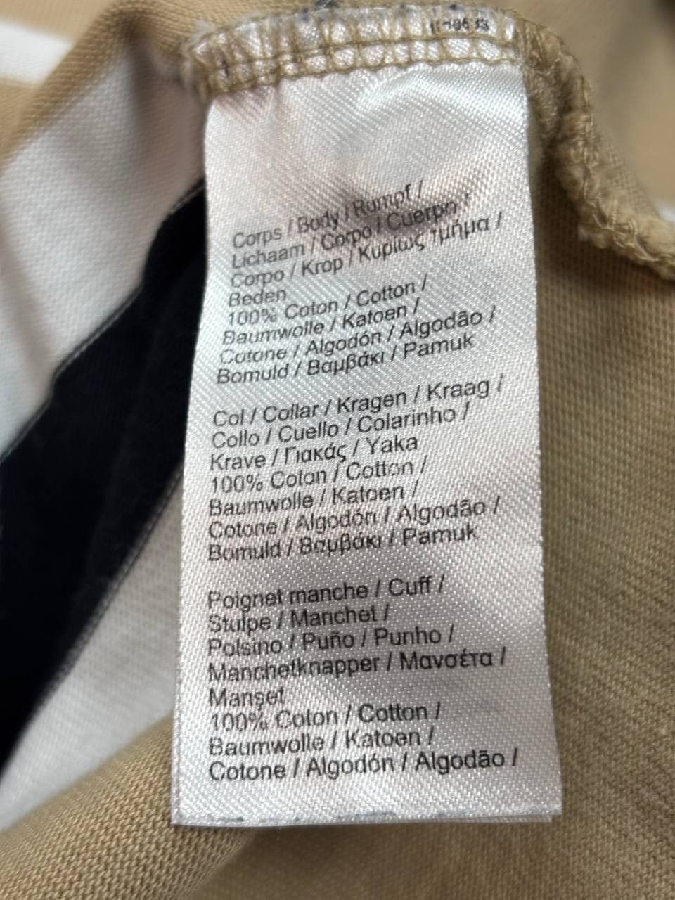 Lacoste Lacoste Long Sleeve Rugby XS. Beige/Green/Black. Mint Cond Size US XS / EU 42 / 0 - 7 Thumbnail