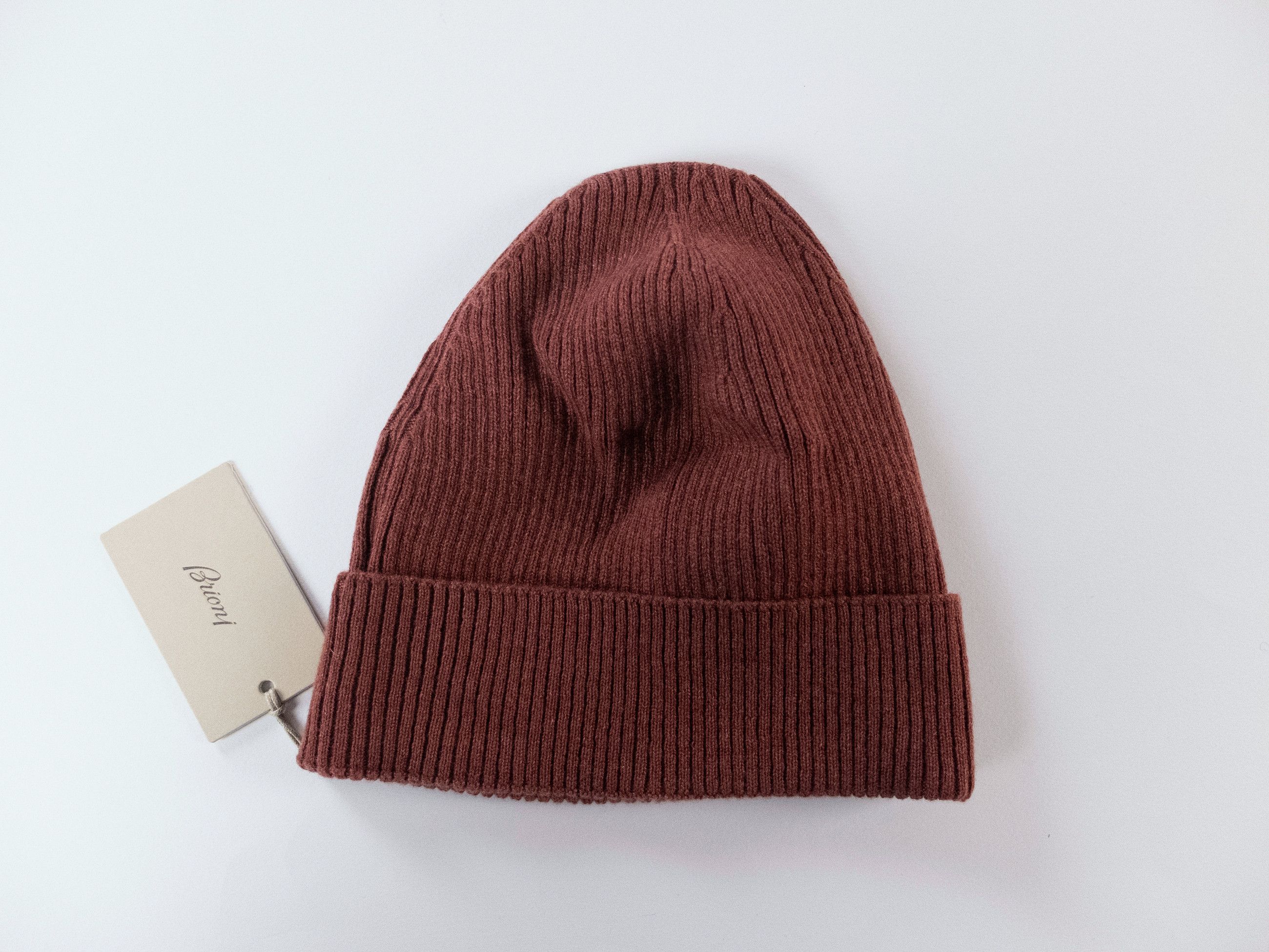 Brioni BRIONI reddish brown Sienna cashmere beanie Size Medium Size ONE SIZE - 4 Thumbnail