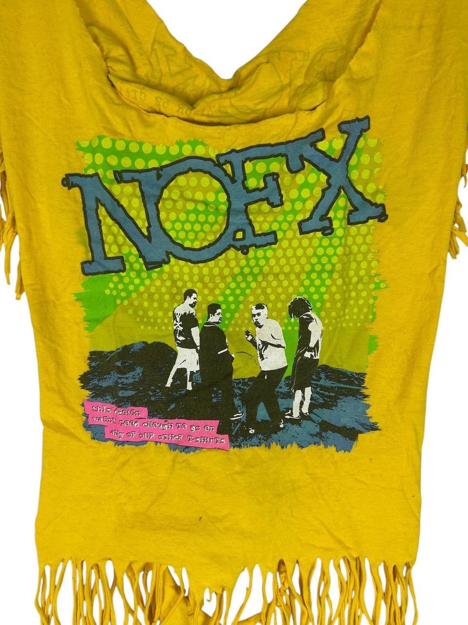 Band Tees Vintage 90s NOFX crop Tees / Punk Rock Band Size L / US 10 / IT 46 - 3 Thumbnail