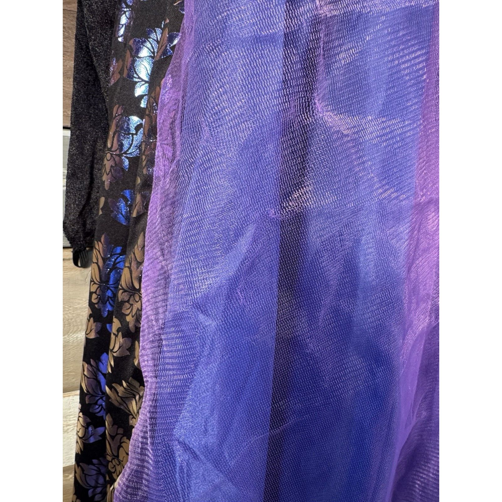 Other Halloween Costume Girls Purple & Black Gothic Witch Large 1 Size ONE SIZE - 9 Thumbnail