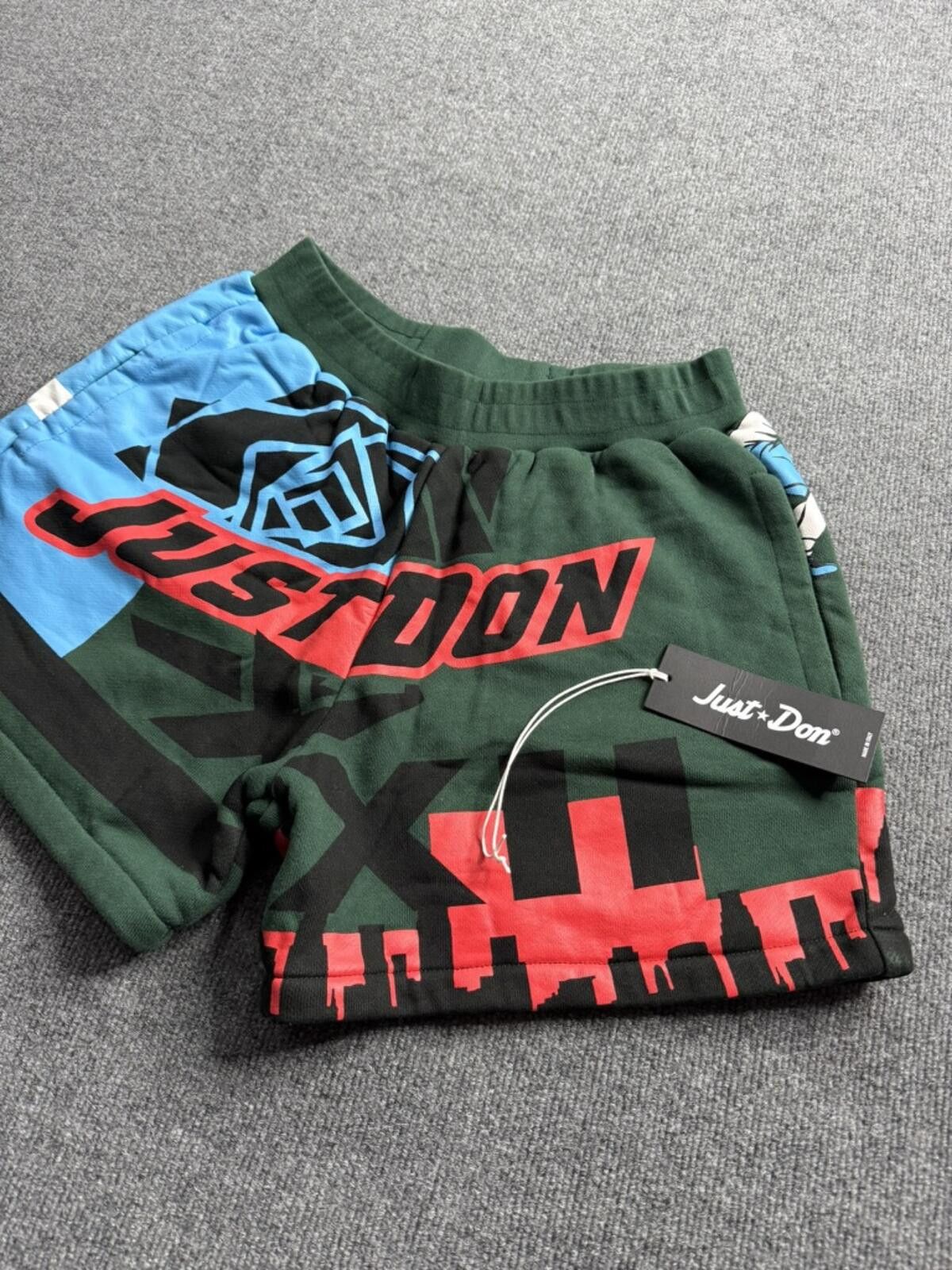 Just Don Just Don Graphic Print Sweat Shorts Football Medium (w tags) Size US 32 / EU 48 - 1 Thumbnail