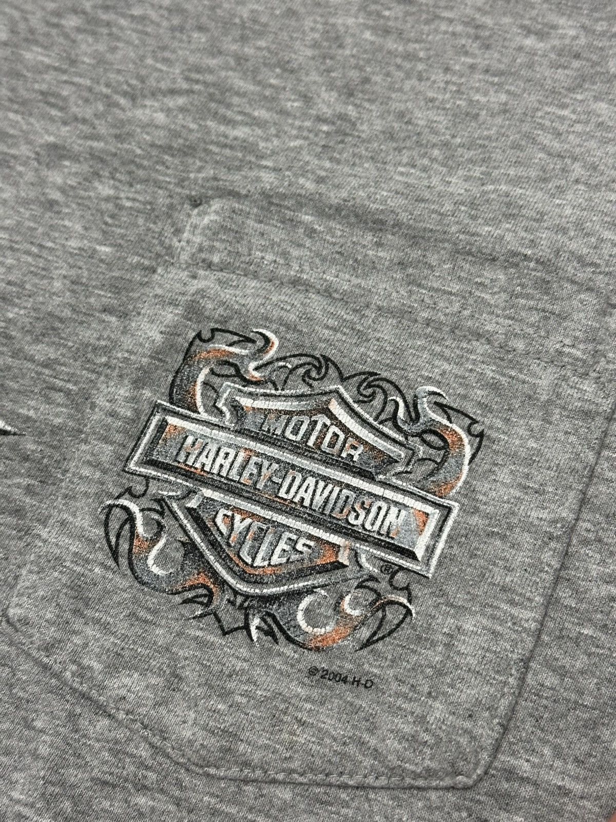 Harley Davidson Vintage ‘04 Harley Davidson Flame Pocket Tee Honolulu Hawaii Size US XL / EU 56 / 4 - 6 Thumbnail