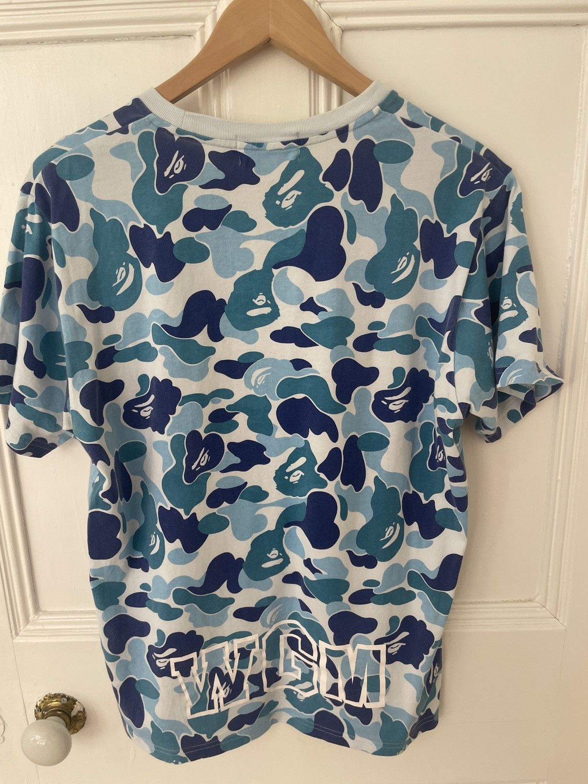 Bape Bape Classic Blue Shark Tee Size US M / EU 48-50 / 2 - 2 Thumbnail