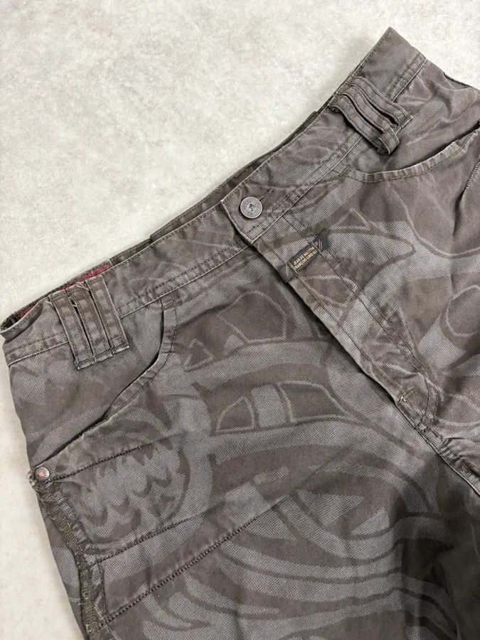 Marithe + Francois Girbaud 2000s Marithé + François Girbaud Grey Shadow Tagged Abstract Pants Size US 32 / EU 48 - 6 Thumbnail