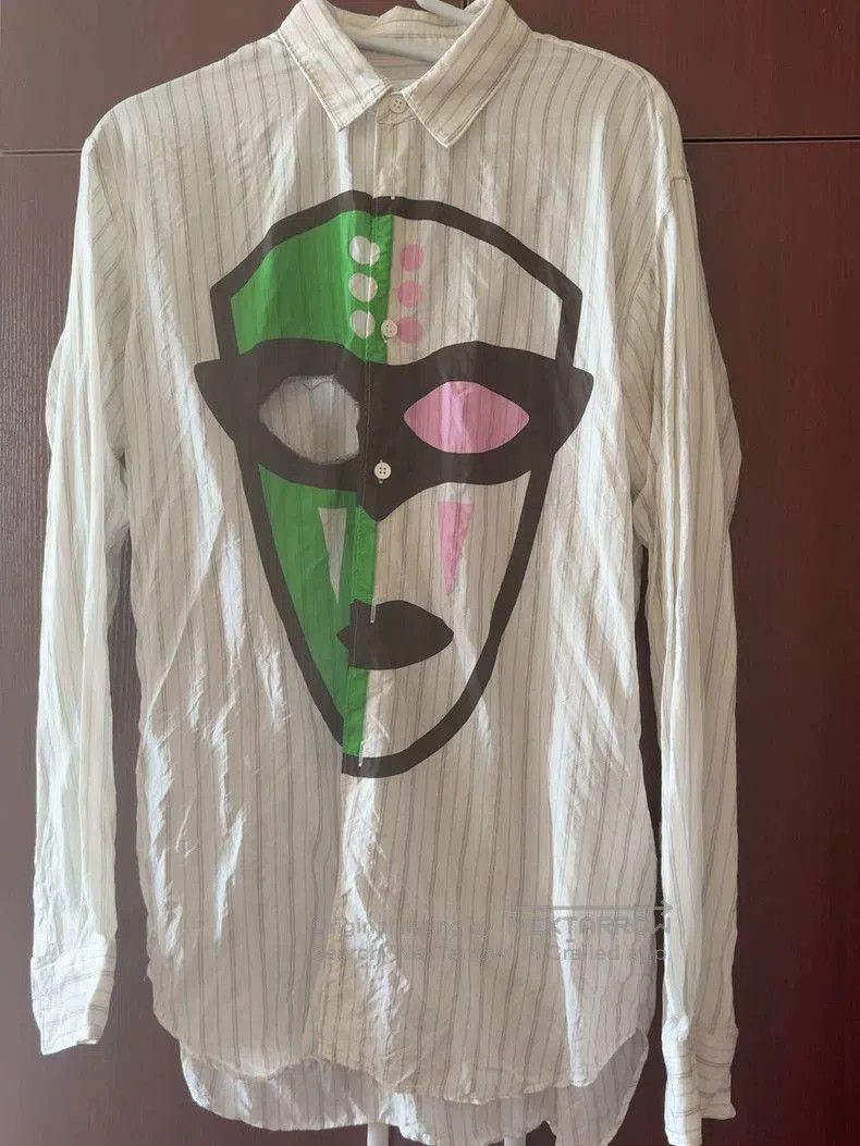 Comme des Garcons Comme des Garcons Ghost Face Hole Shirt. Size US S / EU 44-46 / 1 - 1 Thumbnail