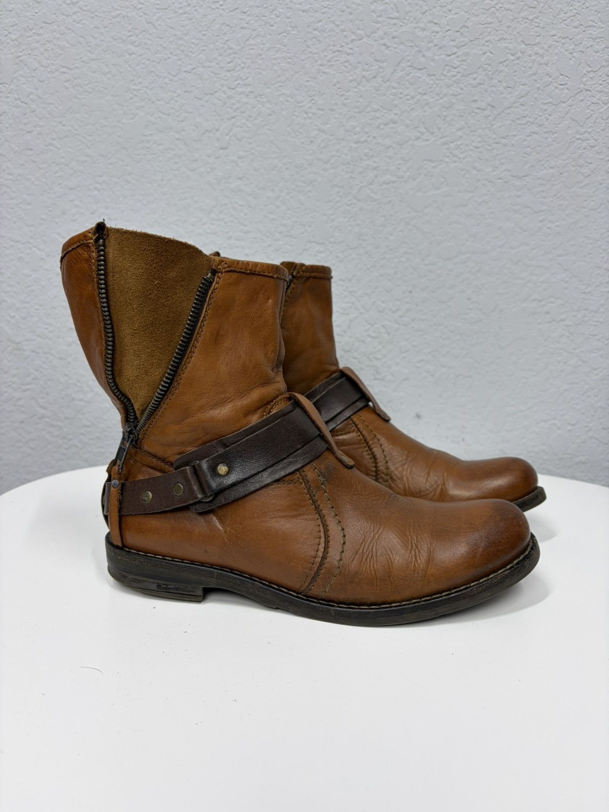 A.S.98 Vintage AS98 Buckle Biker Boots Rick Owens Style Airstep Size US 7 / IT 37 - 2 Thumbnail