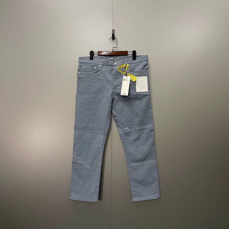 Dior Dior Blue and gray embossed logo trousers 2502-Nextarrow Size US 33 - 1 Thumbnail