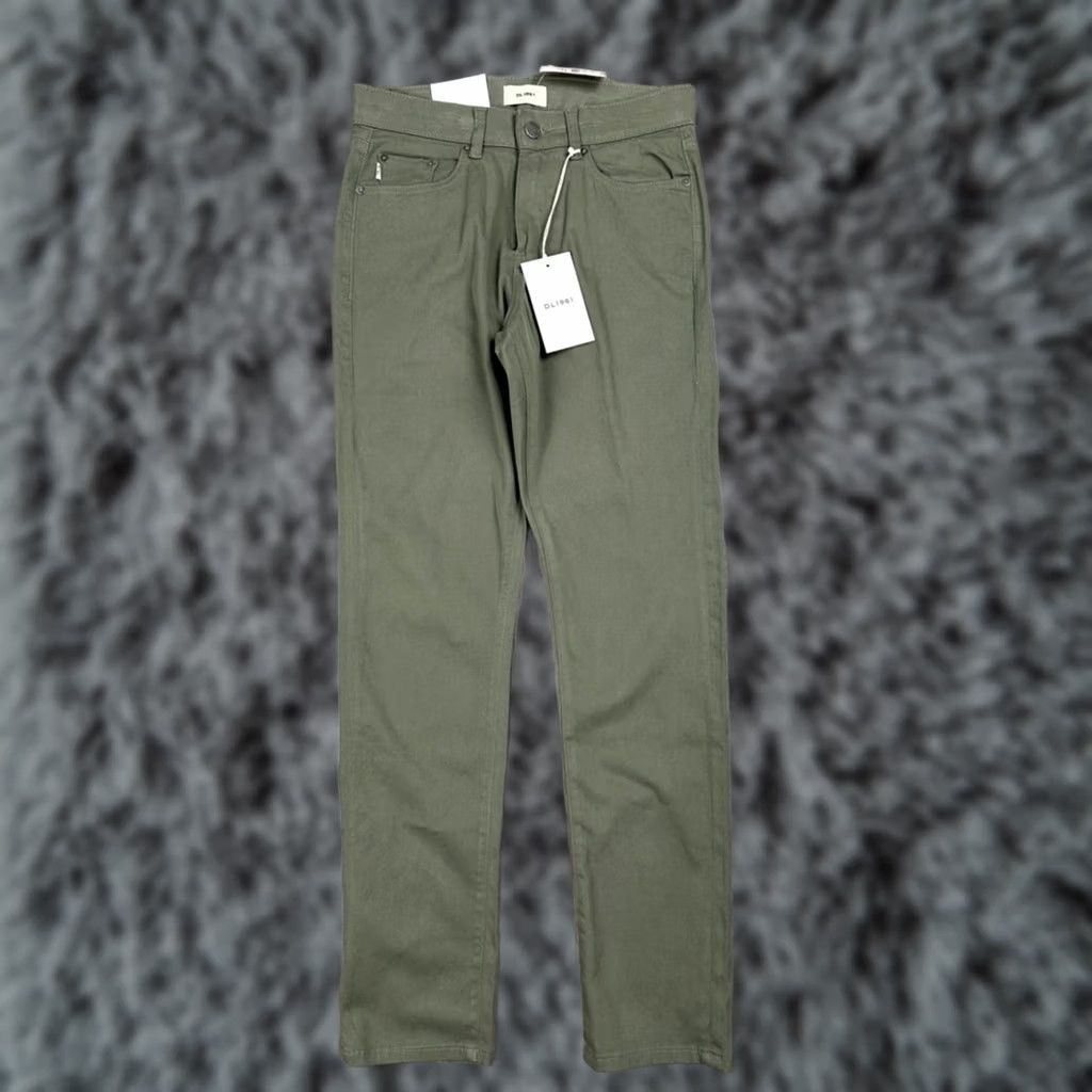 DL1961 DL1961 Nick Slim Fit Belfast Ultimate Twill Chino Jeans - 28x32 Green Men 28 Regular Straight NWT Size US 28 / EU 44 - 1 Thumbnail
