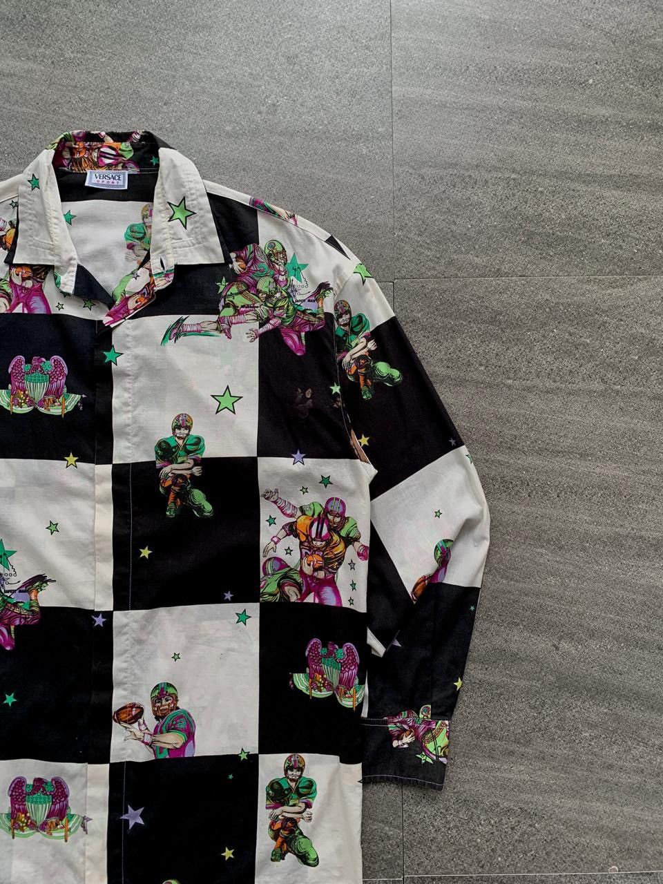Versace FREE TAX ! Vintage Baseball Checkered Shirt Size US M / EU 48-50 / 2 - 2 Thumbnail
