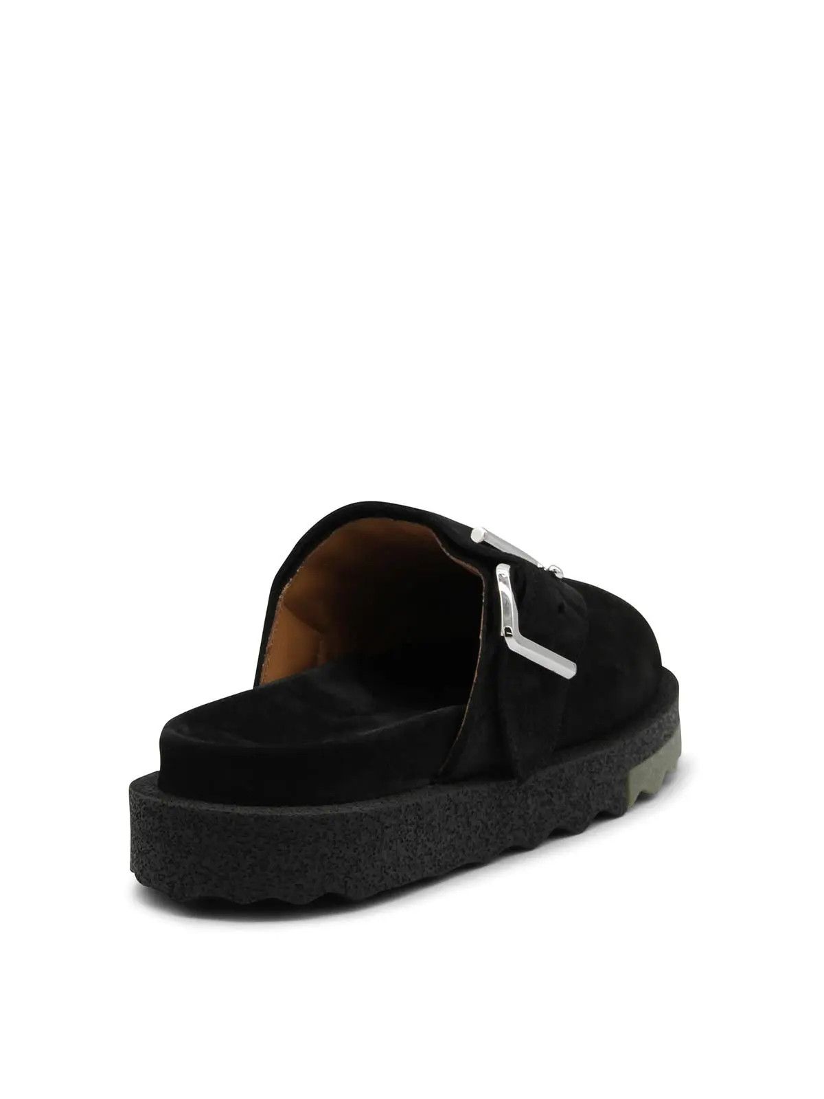 Off-White o1gr1nt1124 Suede Spongesole Clogs in Black Size US 11 / EU 44 - 4 Thumbnail