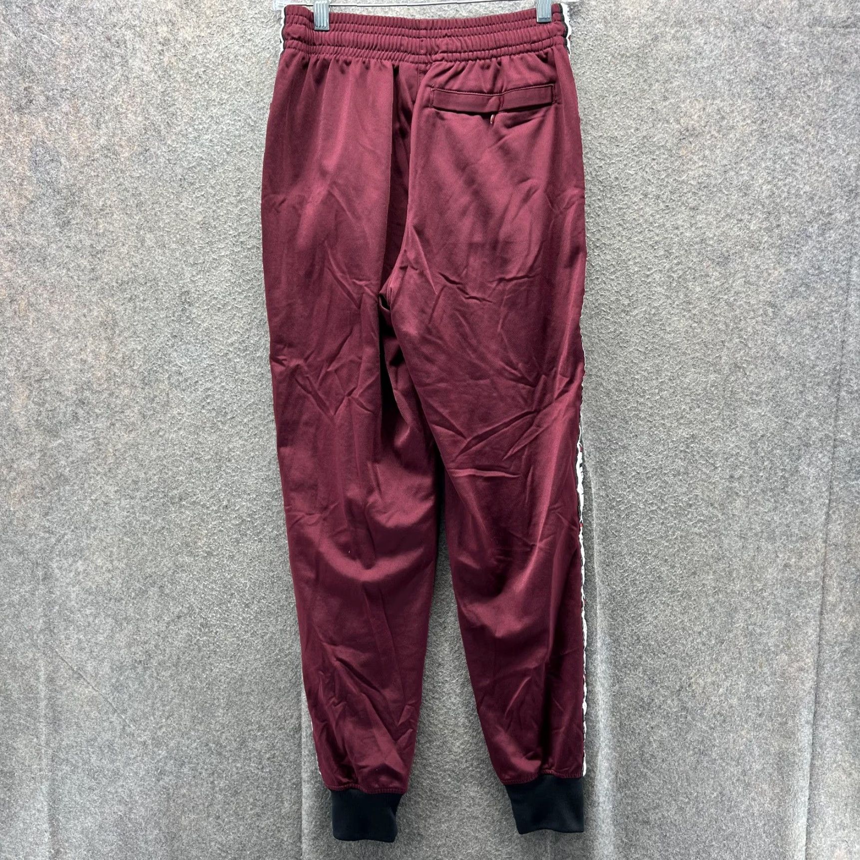 Champion Champion Track Pants Mens Small Red Knit Side Logo Tape Elastic Waist Cuffed Size US 29 - 2 Thumbnail