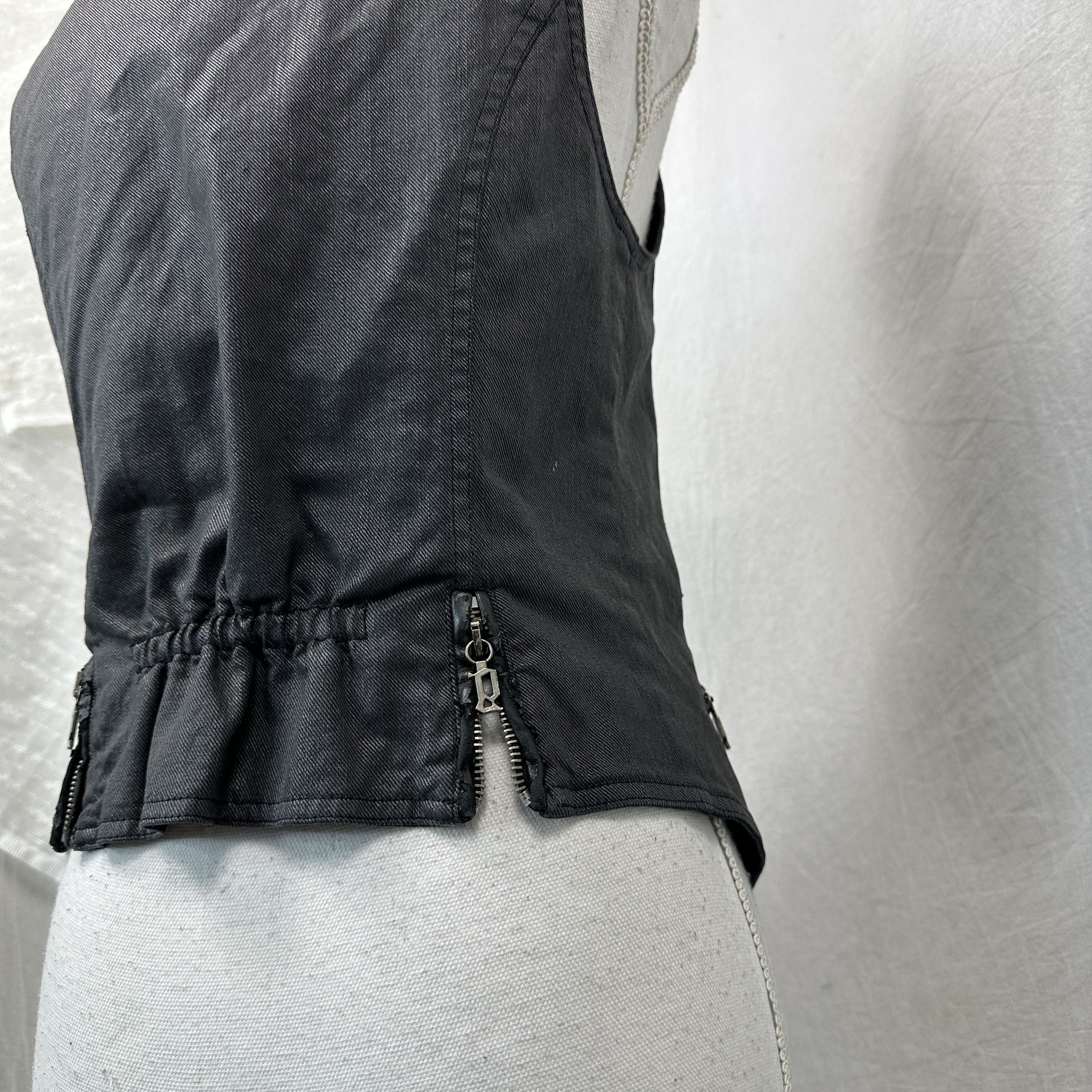 John Galliano Vintage Button Up John Galliano Waxed Vest/Corset Y2K Size S / US 4 / IT 40 - 7 Thumbnail