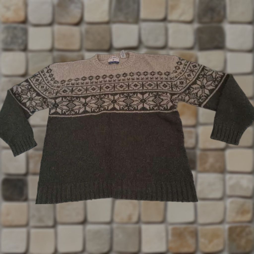 High Sierra VINTAGE High Sierra Sweater Knit Wool Beige XL Men Pullover 26in long 26in pit to pit Size US XL / EU 56 / 4 - 1 Thumbnail