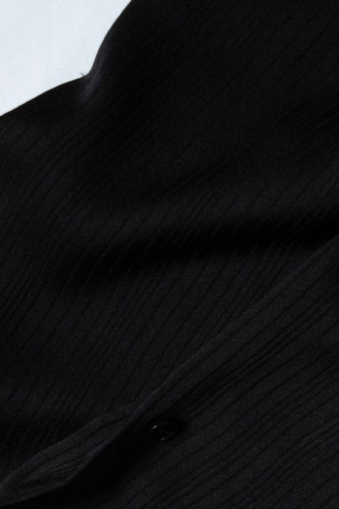 Saint Laurent Paris Saint Laurent, Black striped silk shirt Size US S / EU 44-46 / 1 - 7 Thumbnail